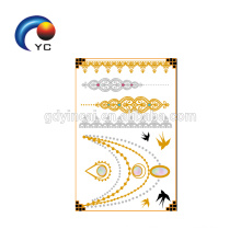 2018 Newly tattoo designs for Eco-friendly temporary gold tattoo
Eco-friendly body sticker tattoos (gold series) <<<
Custom body temporary gold silver foil metallic flash tattoos <<<
The latest and high standard costomized temporary flash tattoos <<<
